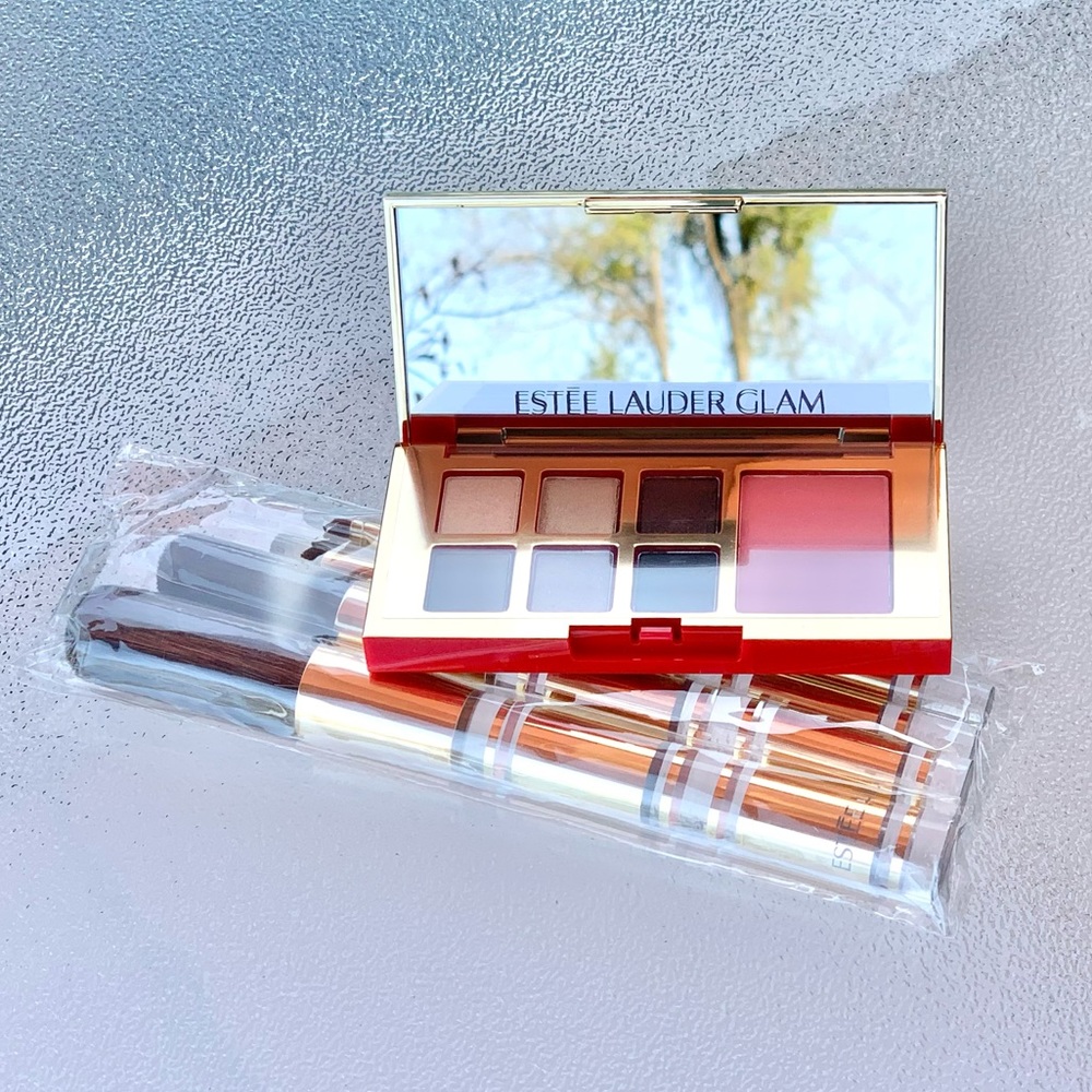 Estée Lauder Makeup Brush Set and Glam Color Palette